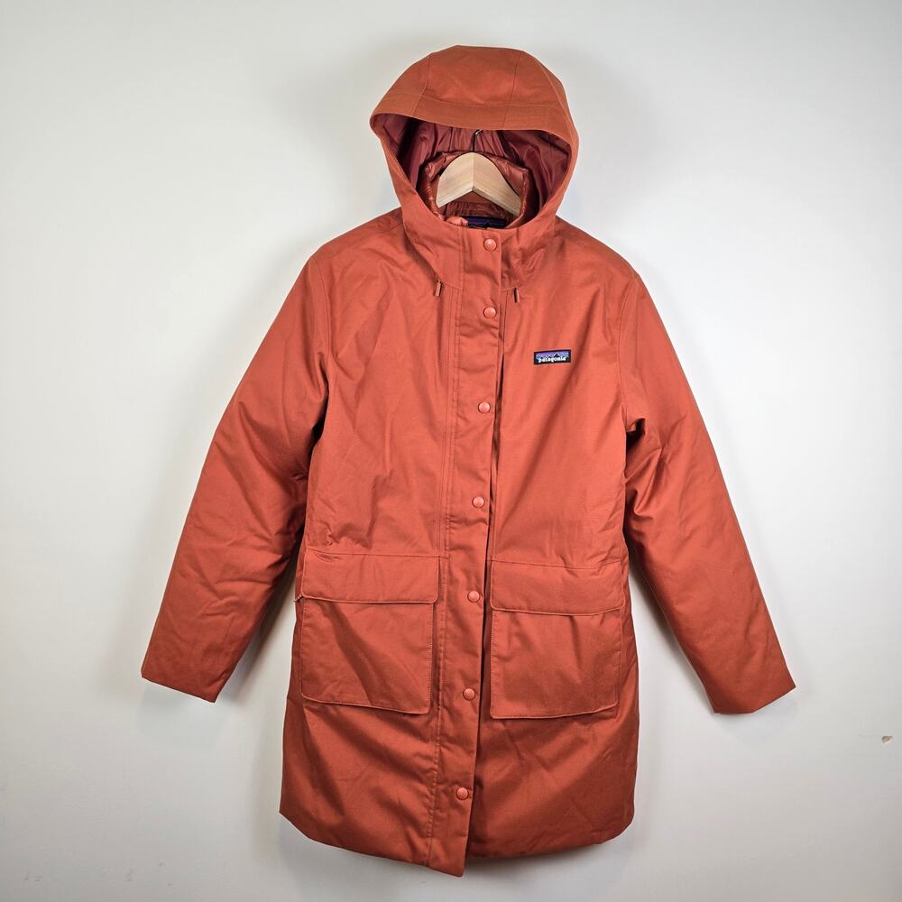 Patagonia Rust Orange Hooded Women's Parka